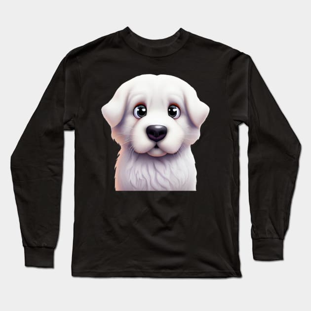 Furmidable Akbash Long Sleeve T-Shirt by Art By Mojo